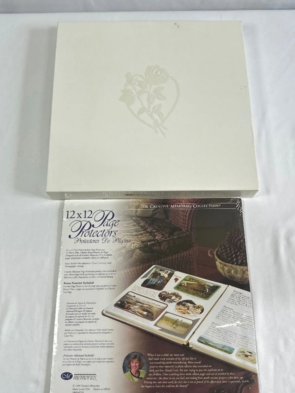 Creative Memories Wedding Scrapbooking Album & Page Protectors New in Box
